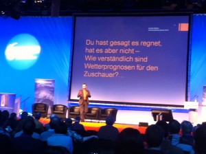 EWK 2012: Vortrag zur verständlichen Wetterprognose mit Donald Bäcker
