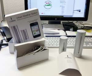 Netatmo Wetterstation nach dem Auspacken