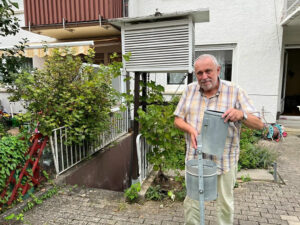 Hans Juchert, unser Wetterbeobachter in Eislingen an der Fils, Foto PRIVAT