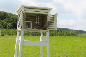 Klassische Wetterstation von unserem Mitglied Yannick Garbe in Oberstenfeld, Foto GOEDE